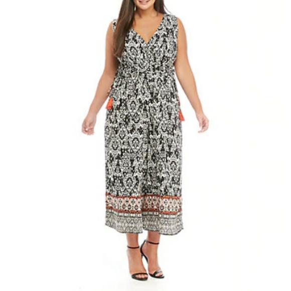 new directions Pants - New Directions Drawstring Knit Jumpsuit